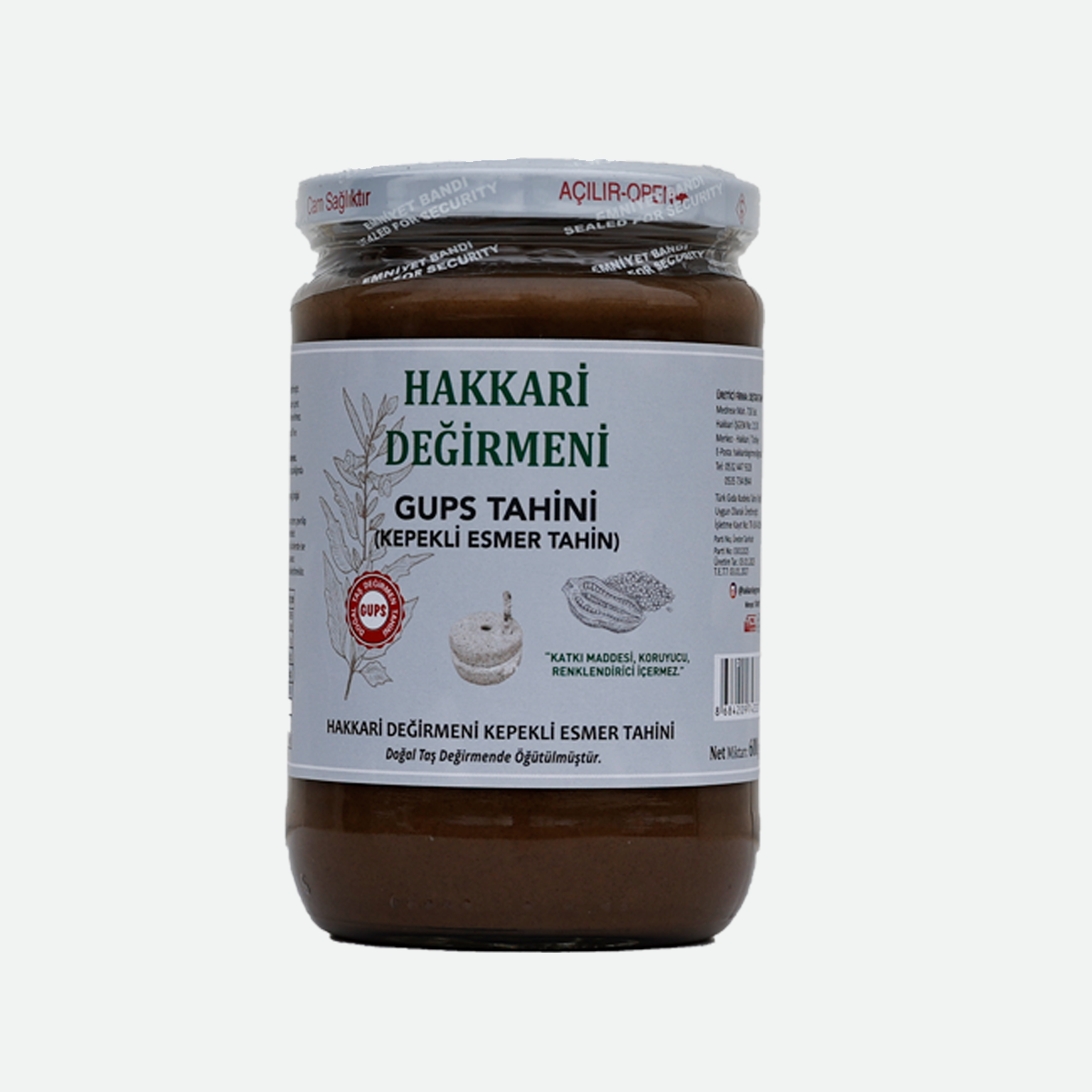 Hakkari Değirmeni Gups Tahin (Kepekli Esmer Tahin) 270 GR - Görünüm 1